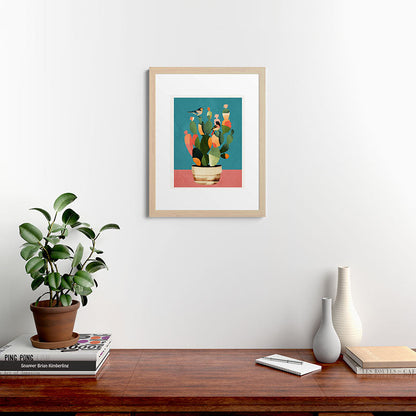 Cactus and Birds 2 Framed Art Print Gallery Image 47