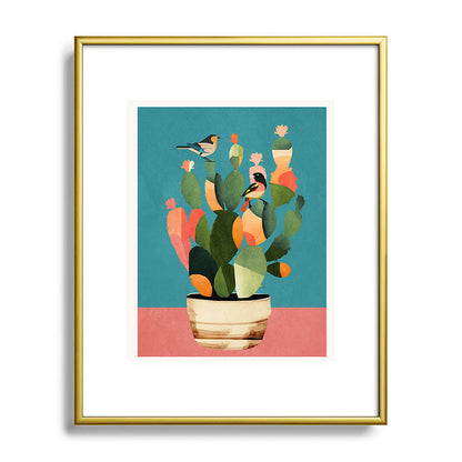 Cactus and Birds 2 Framed Art Print Gallery Image 88