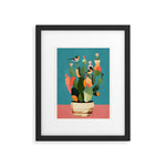 Cactus and Birds 2 Framed Art Print Gallery Image 1