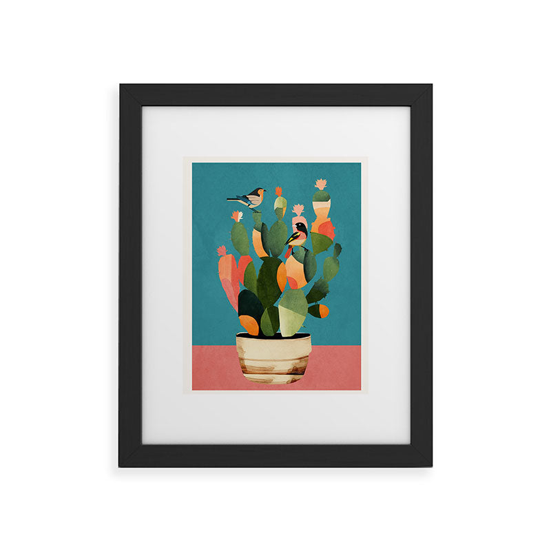 Cactus and Birds 2 Framed Art Print Gallery Image 29