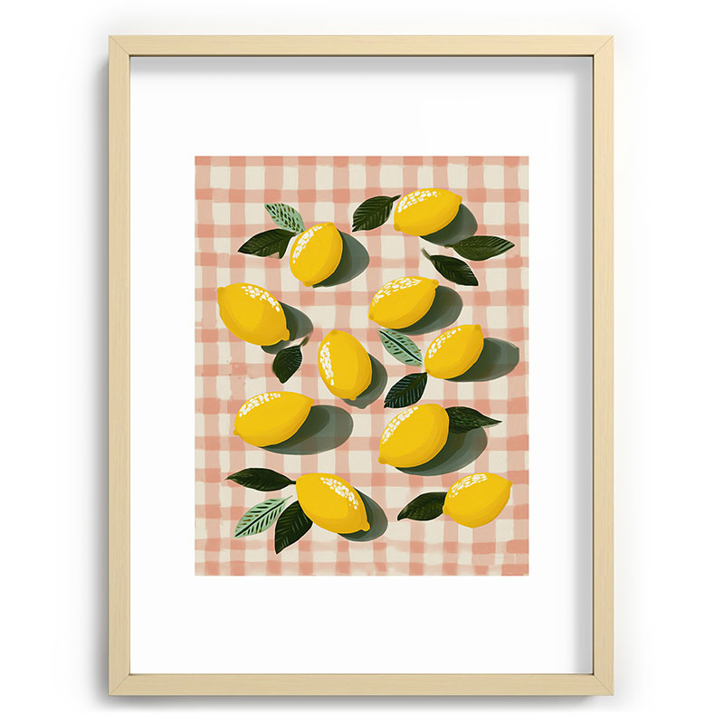 Lemon Picnic Still Life Framed Art Print Gallery Image 72