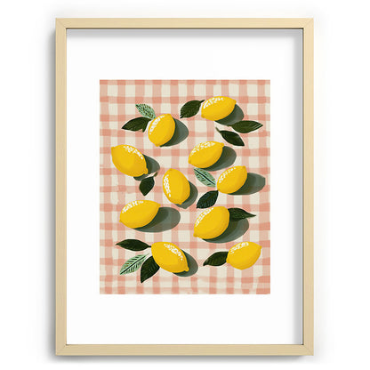 Lemon Picnic Still Life Framed Art Print Gallery Image 72