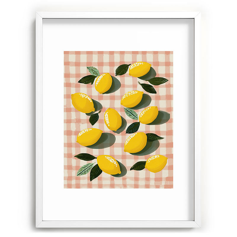Lemon Picnic Still Life Framed Art Print Gallery Image 79