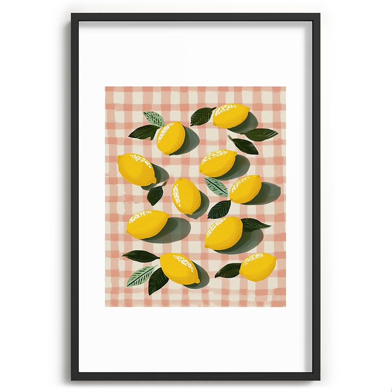 Lemon Picnic Still Life Framed Art Print Gallery Image 62