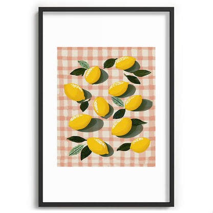 Lemon Picnic Still Life Framed Art Print Gallery Image 62