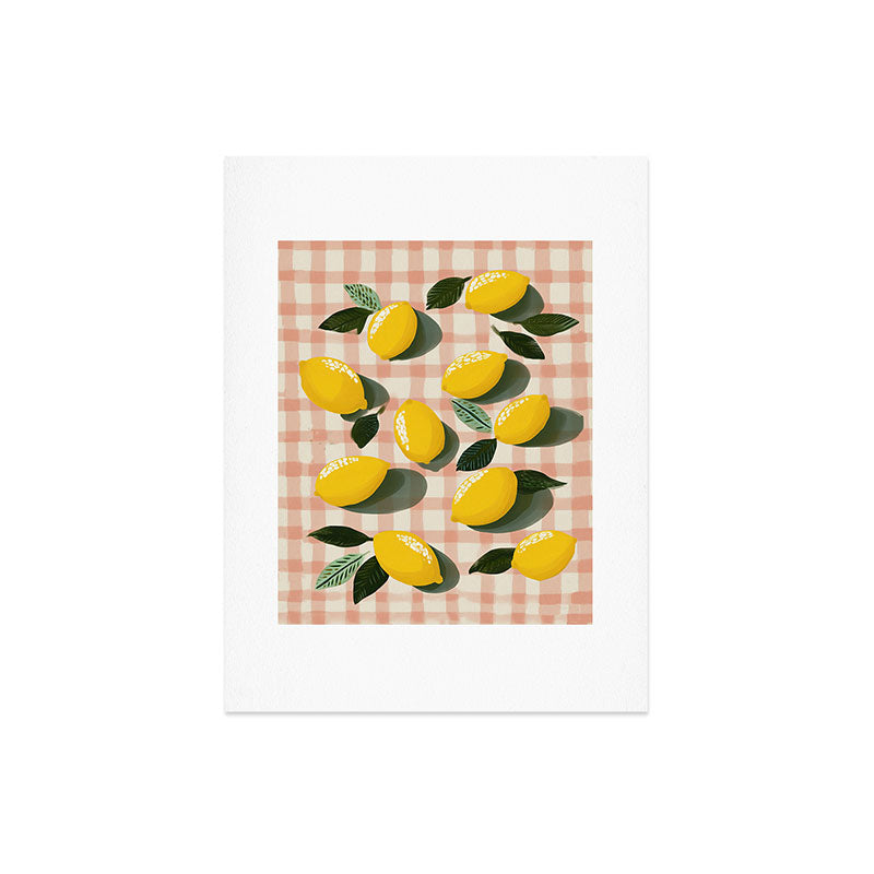 Lemon Picnic Still Life Art Print Gallery Image 6