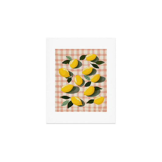 Lemon Picnic Still Life Art Print Gallery Image 1