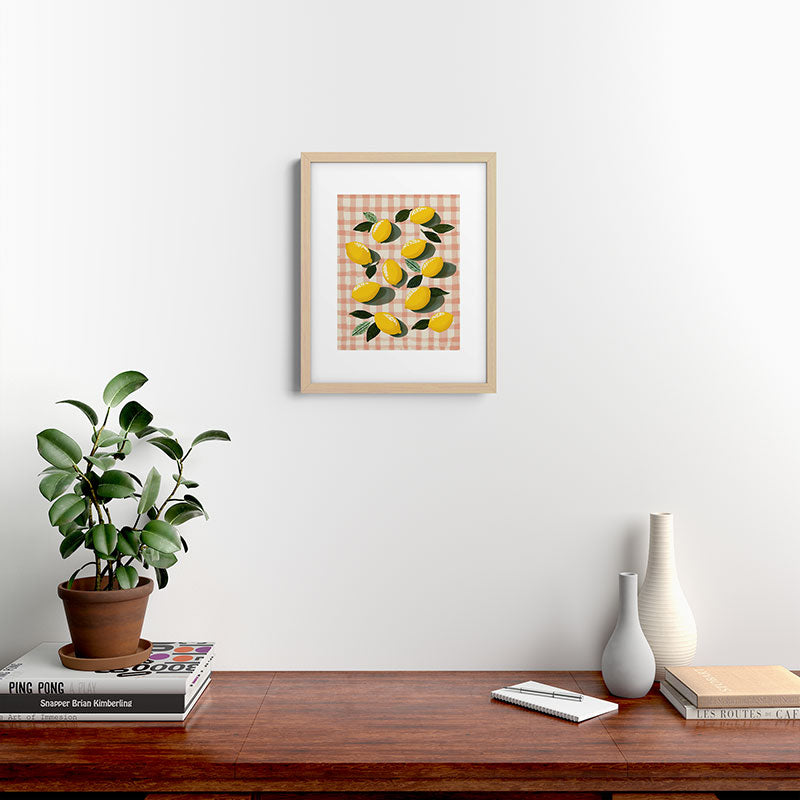 Lemon Picnic Still Life Framed Art Print Gallery Image 18
