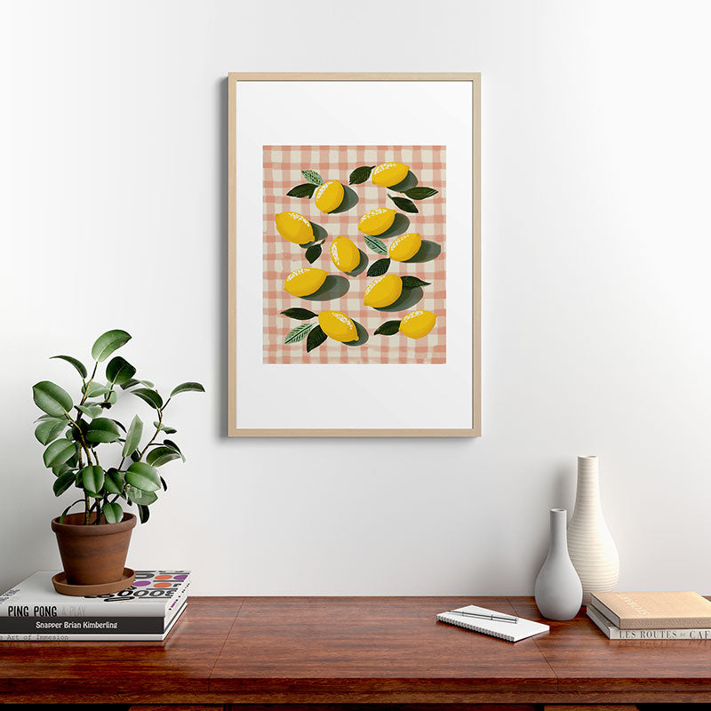 Lemon Picnic Still Life Framed Art Print Gallery Image 20