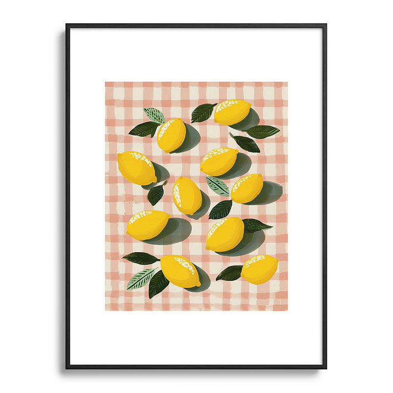 Lemon Picnic Still Life Framed Art Print Gallery Image 84