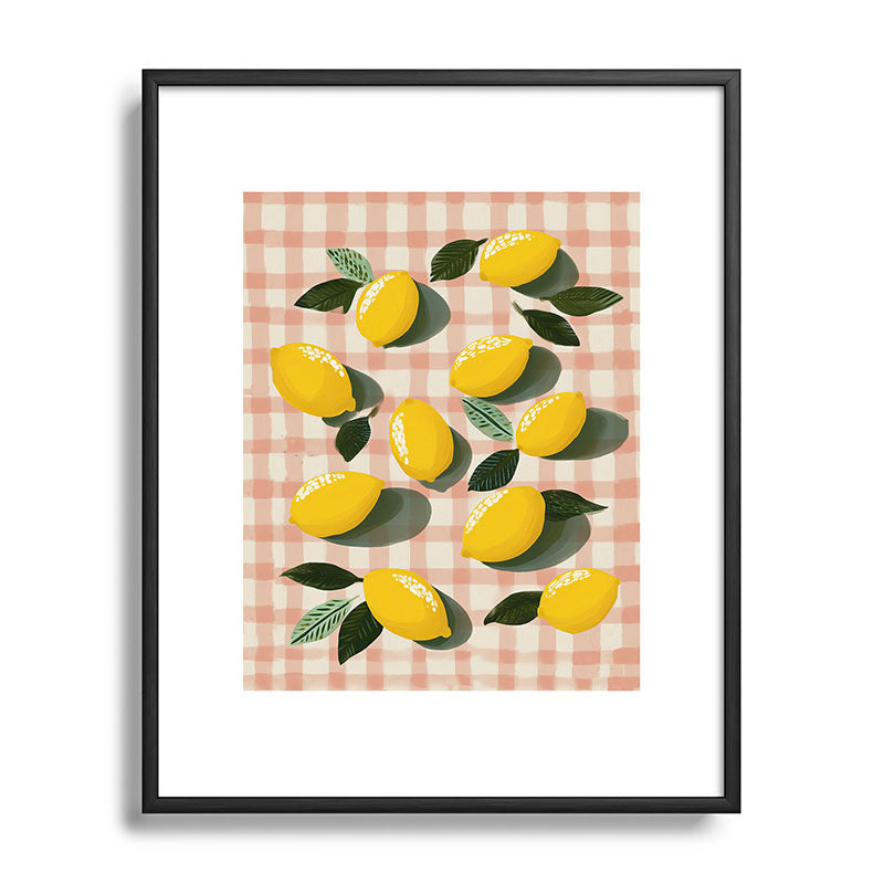 Lemon Picnic Still Life Framed Art Print Gallery Image 81