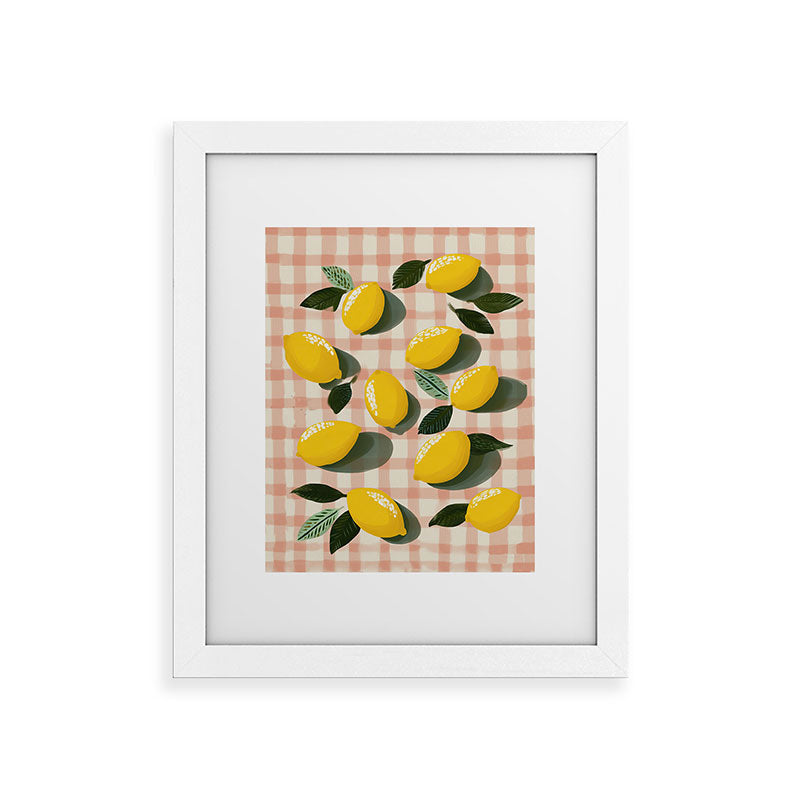 Lemon Picnic Still Life Framed Art Print Gallery Image 50