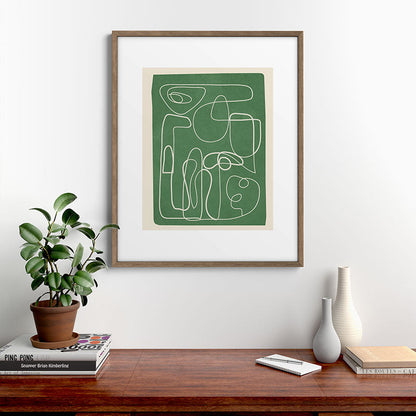 Lines in Space 7 Framed Art Print Gallery Image 14