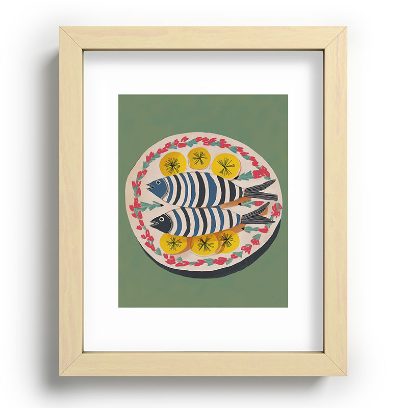 Mediterranean Fish Plate Framed Art Print Gallery Image 69