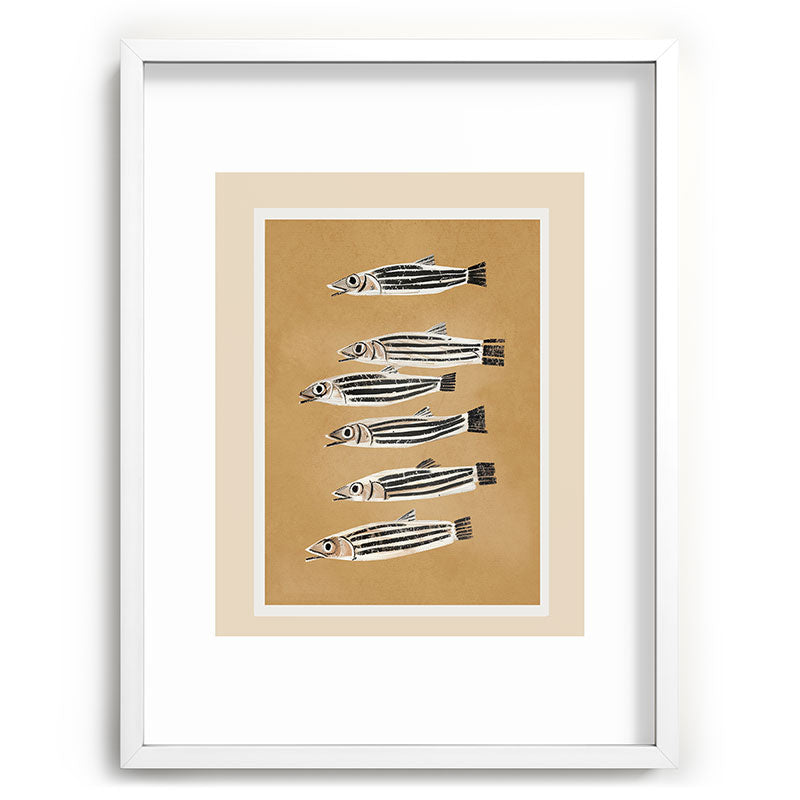 Minimal Fish Study Framed Art Print Gallery Image 79