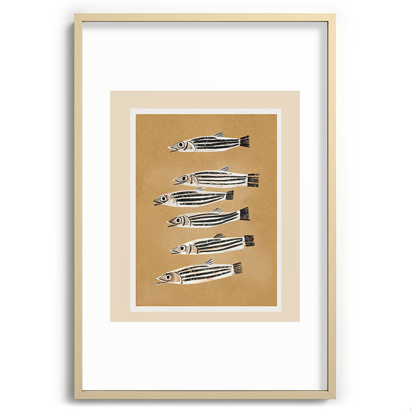 Minimal Fish Study Framed Art Print Gallery Image 74