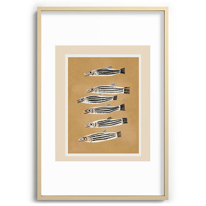 Minimal Fish Study Framed Art Print Gallery Image 74