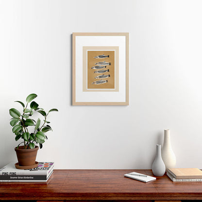 Minimal Fish Study Framed Art Print Gallery Image 47