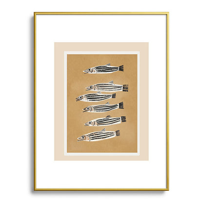 Minimal Fish Study Framed Art Print Gallery Image 92