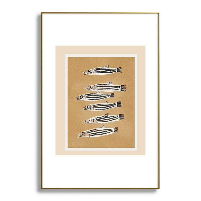 Minimal Fish Study Framed Art Print Gallery Image 94