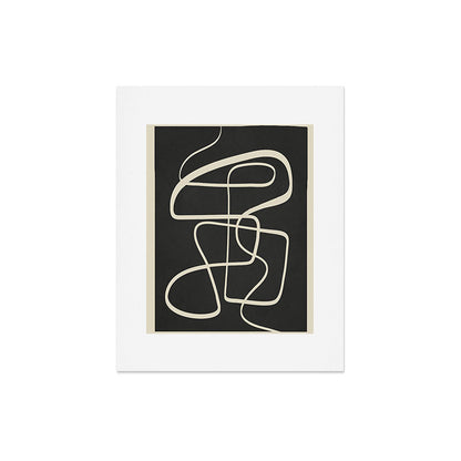 Modern Abstract Lines - Noir Art Print Gallery Image 4