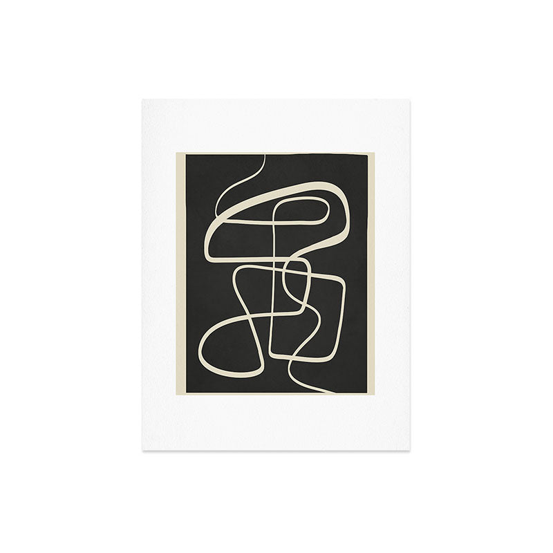 Modern Abstract Lines - Noir Art Print Gallery Image 6