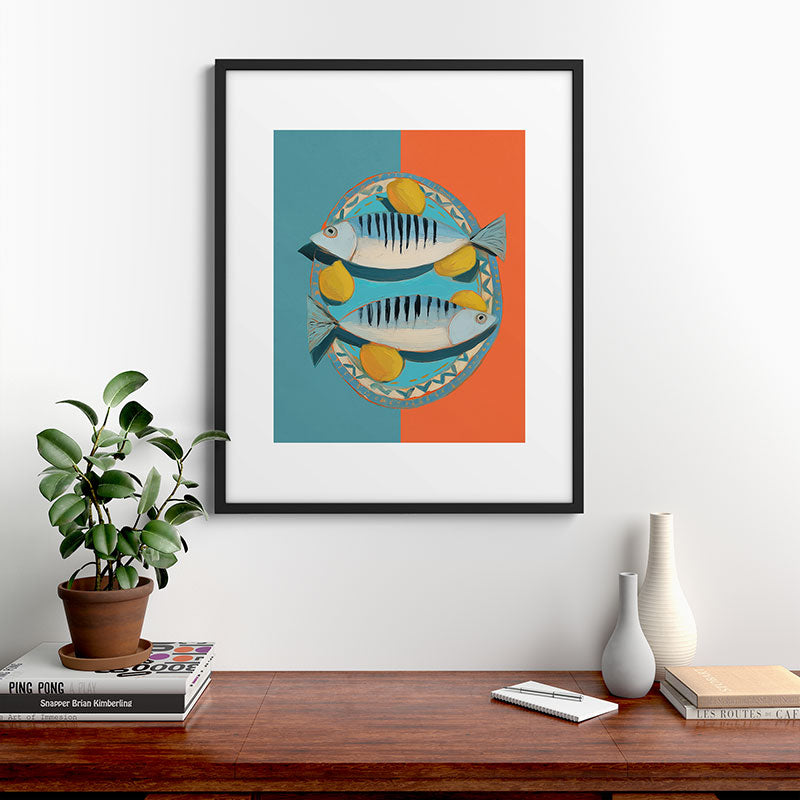 Modern Coastal Still Life Framed Art Print Gallery Image 7