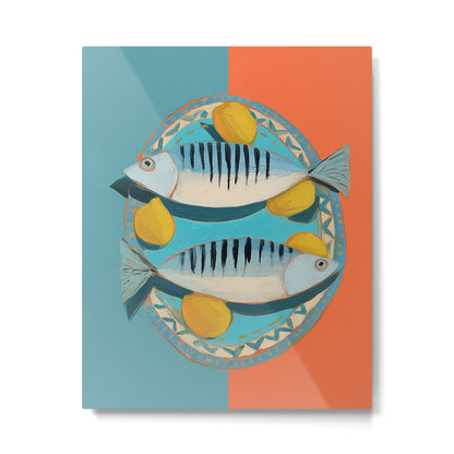 Modern Coastal Still Life Metal Print Gallery Image 2