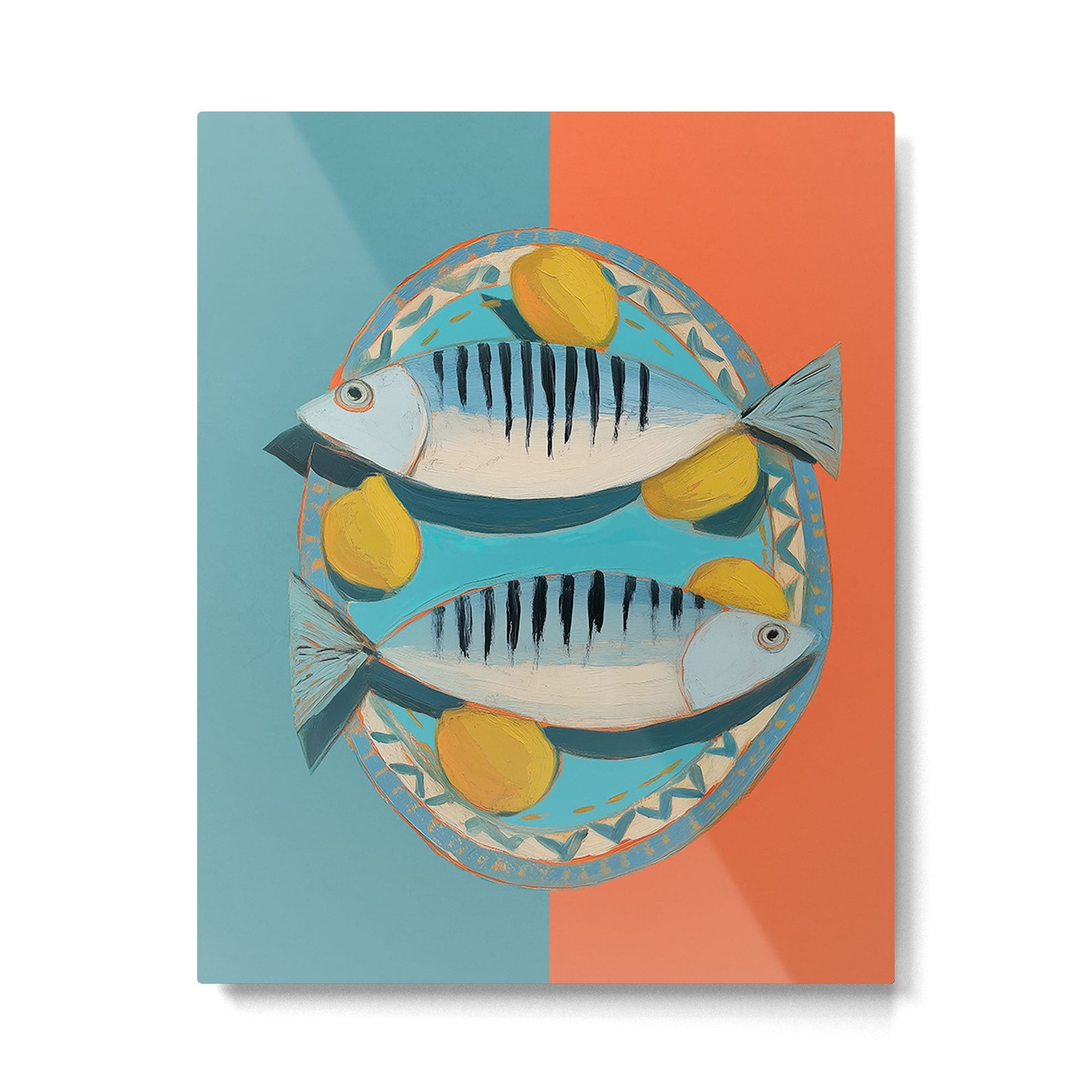 Modern Coastal Still Life Metal Print Gallery Image 3