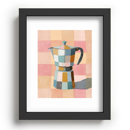 Patchwork Moka Pot Framed Art Print Gallery Image 58