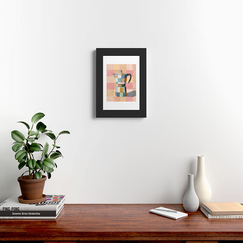 Patchwork Moka Pot Framed Art Print Gallery Image 31