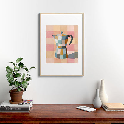 Patchwork Moka Pot Framed Art Print Gallery Image 20