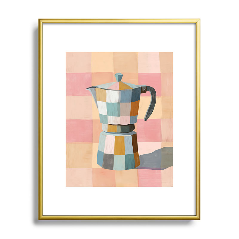 Patchwork Moka Pot Framed Art Print Gallery Image 88