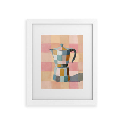 Patchwork Moka Pot Framed Art Print Gallery Image 55
