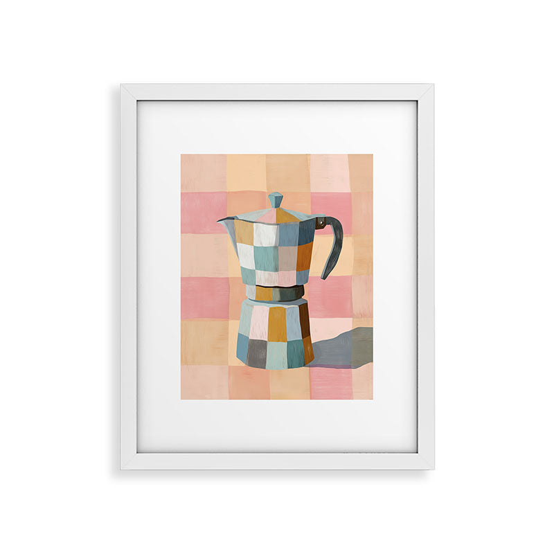 Patchwork Moka Pot Framed Art Print Gallery Image 26