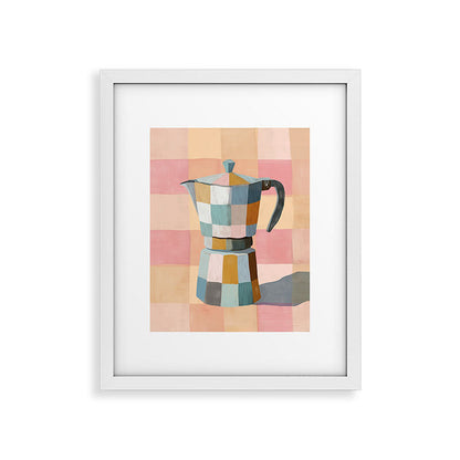 Patchwork Moka Pot Framed Art Print Gallery Image 26