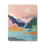 River Canyon Kayaking Metal Print Gallery Image 1