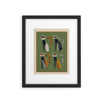 Striped Lemurs Framed Art Print Gallery Image 1