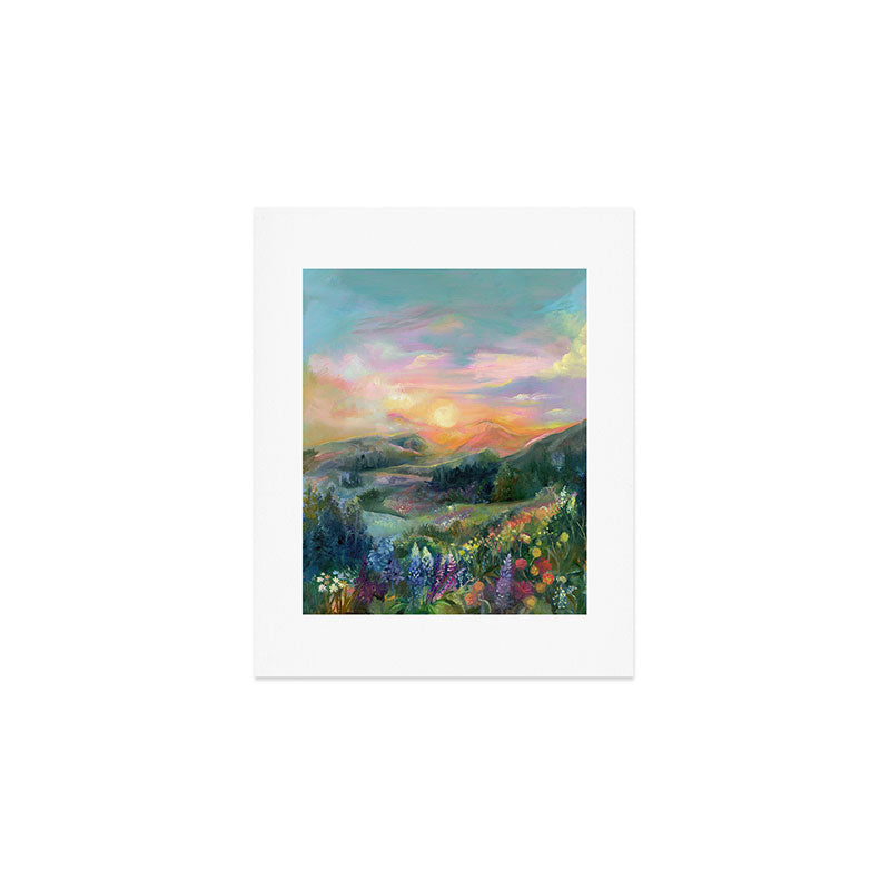 Sunset Landscape Art Print Gallery Image 1