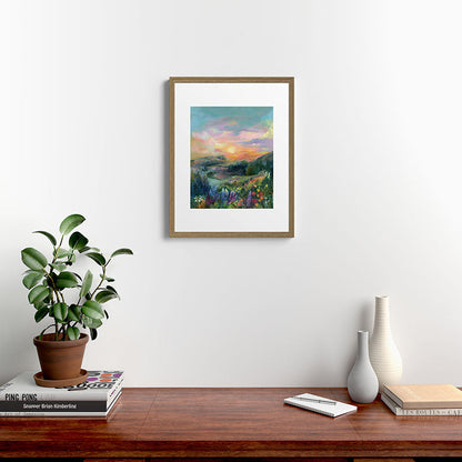 Sunset Landscape Framed Art Print Gallery Image 16