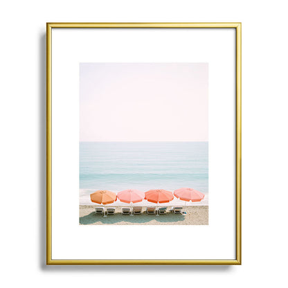 Beach Umbrella Pastel Minimalist AI Photography Framed Art Print Gallery Image 88