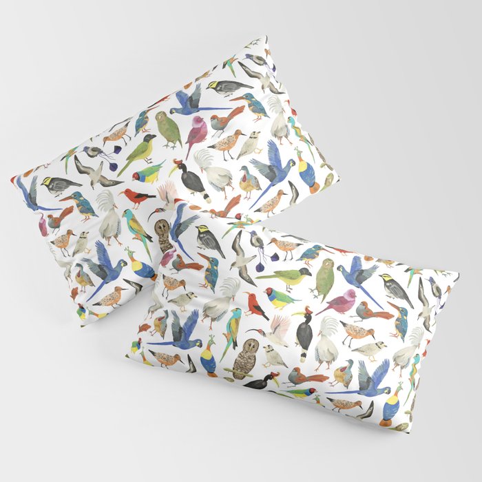 Endangered Birds Around the World Pillow Sham Gallery Image 2