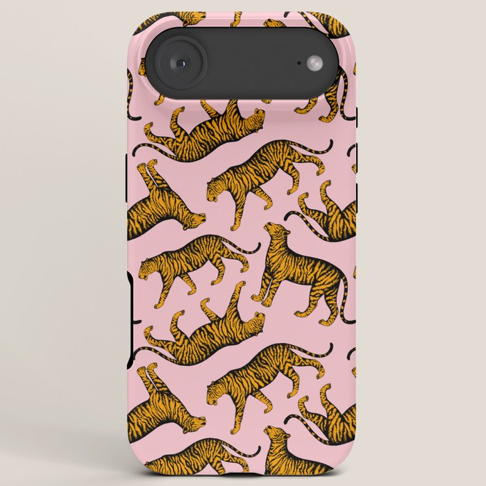 Tigers (Pink and Marigold) iPhone Case Gallery Image 6