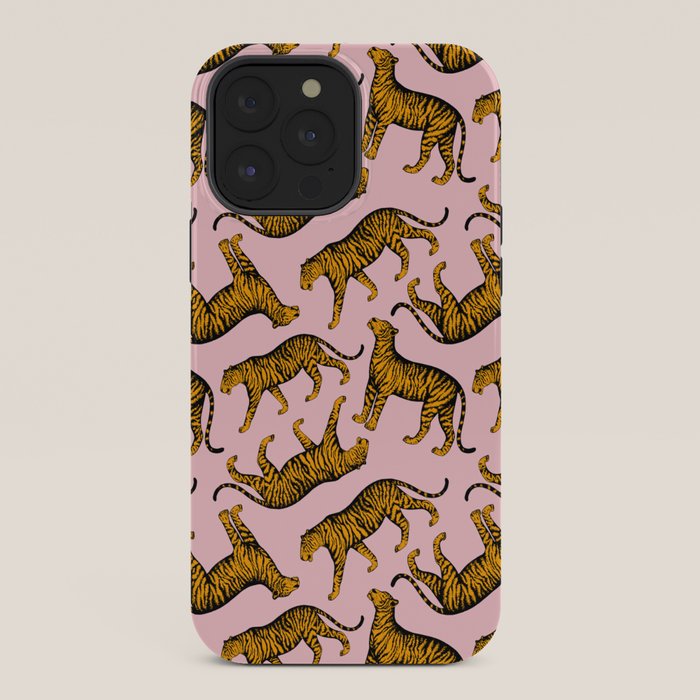 Tigers (Pink and Marigold) iPhone Case Gallery Image 36
