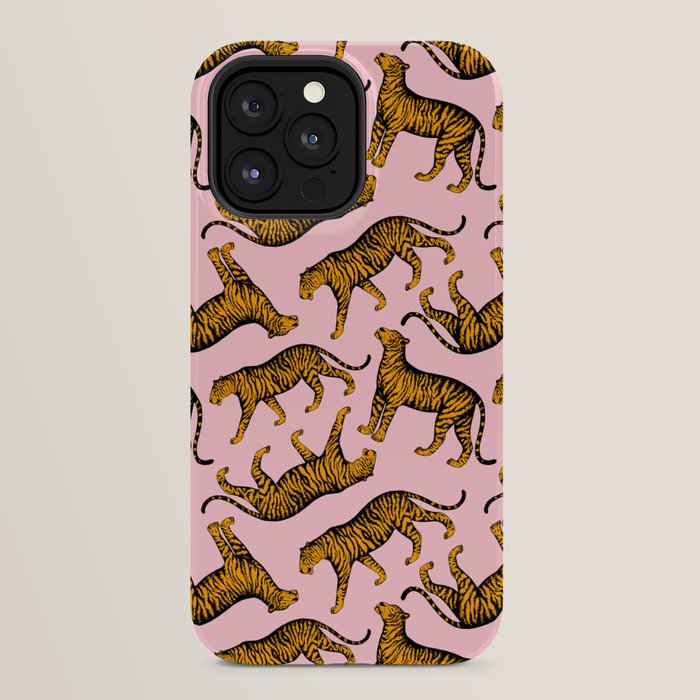Tigers (Pink and Marigold) iPhone Case Gallery Image 24