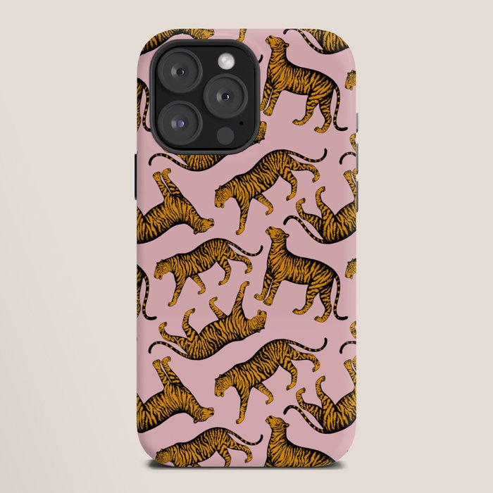 Tigers (Pink and Marigold) iPhone Case Gallery Image 12