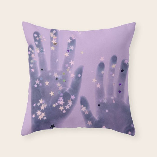 Cosmic Touch Throw Pillow Gallery Image 2