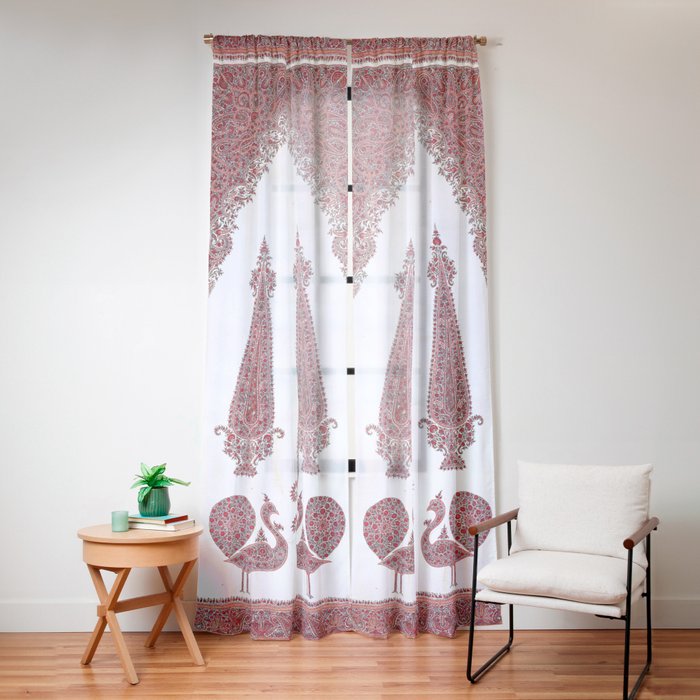Kerman South Persian Embroidery Print Window Curtain Gallery Image 12