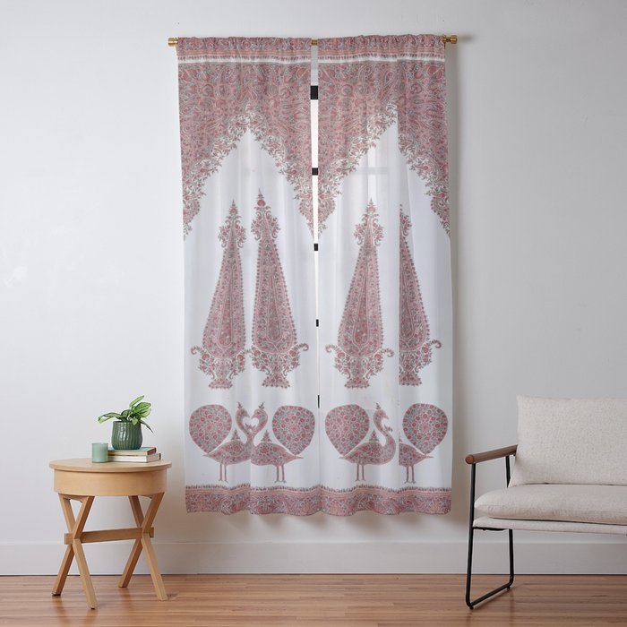 Kerman South Persian Embroidery Print Window Curtain Gallery Image 9
