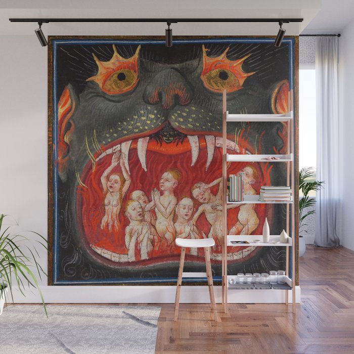 The mouth of Hell medieval art Wall Mural Gallery Image 1